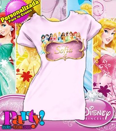 Playera Personalizada Princesas Disney