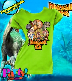 Playera Personalizada Dinosaurios Dino Rey - comprar en línea