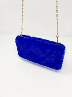 Billetera cartera sobre noche pelo con cadenita BT 175 / Azul - Tutti Tienda Mayorista Online 