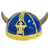 Capacete Viking Azul, thor, cosplay, acessorio para fantasia, fantasia 25 de março, fantasia thor, fantasia diversas, capacete Vikings Azul Chifre, Capacete Vikings Fantasia, 