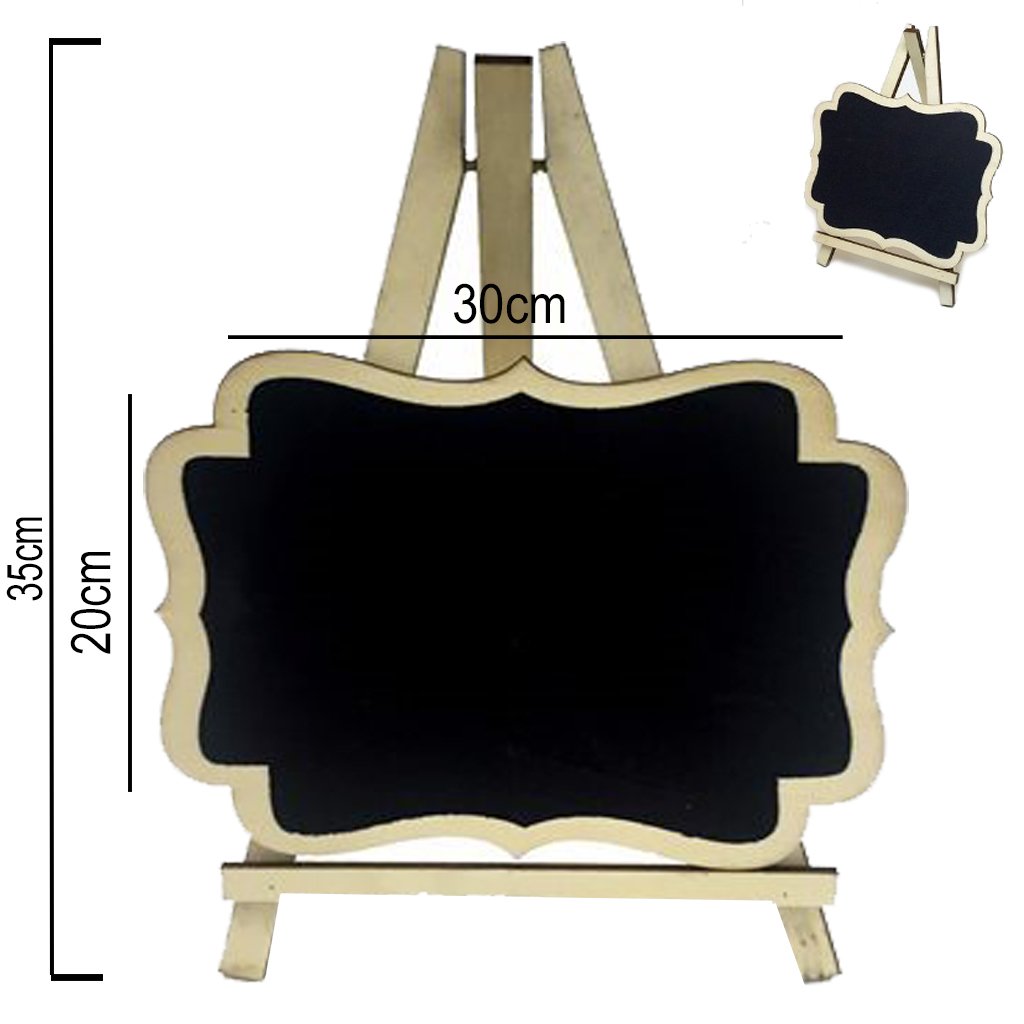 2 Unidades Miniprancheta De Desenho Pintando Quadro-negro Mini Mesa  Etiquetas De Preço Do Bolo Lousa Lousa Suporte De Lousa De Mesa De Madeira  Criança Pequena Tripé Multifuncional