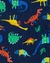 Set 4 piezas Pijama de algodón 100% ajustado "Dinosaurios" - comprar online