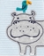 Osito-Pijama con broches Hipopotamo - comprar online