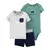 Set 3 piezas Body, Remera y Short "Tortuga"