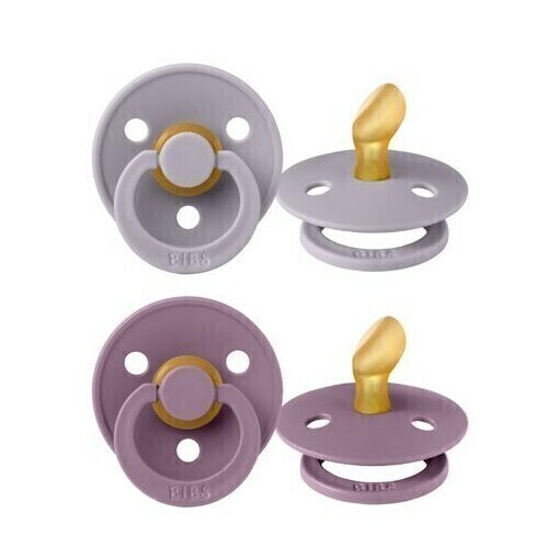 Bibs Chupete Bibs Colour Pacifier x 2 - Lavender/Baby Pink - Tetina De  Caucho Natural - Latex - 6