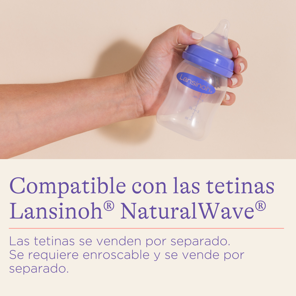 Biberón para Leche Materna con Tetina NaturalWave® de Lansinoh 160ml