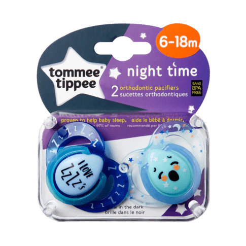 Chupete Tommee Tippee Night Time 6-18 M Pack x 2 LITTLE STAR