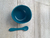 Bowl Silicona Con Cuchara Azul Marino en internet