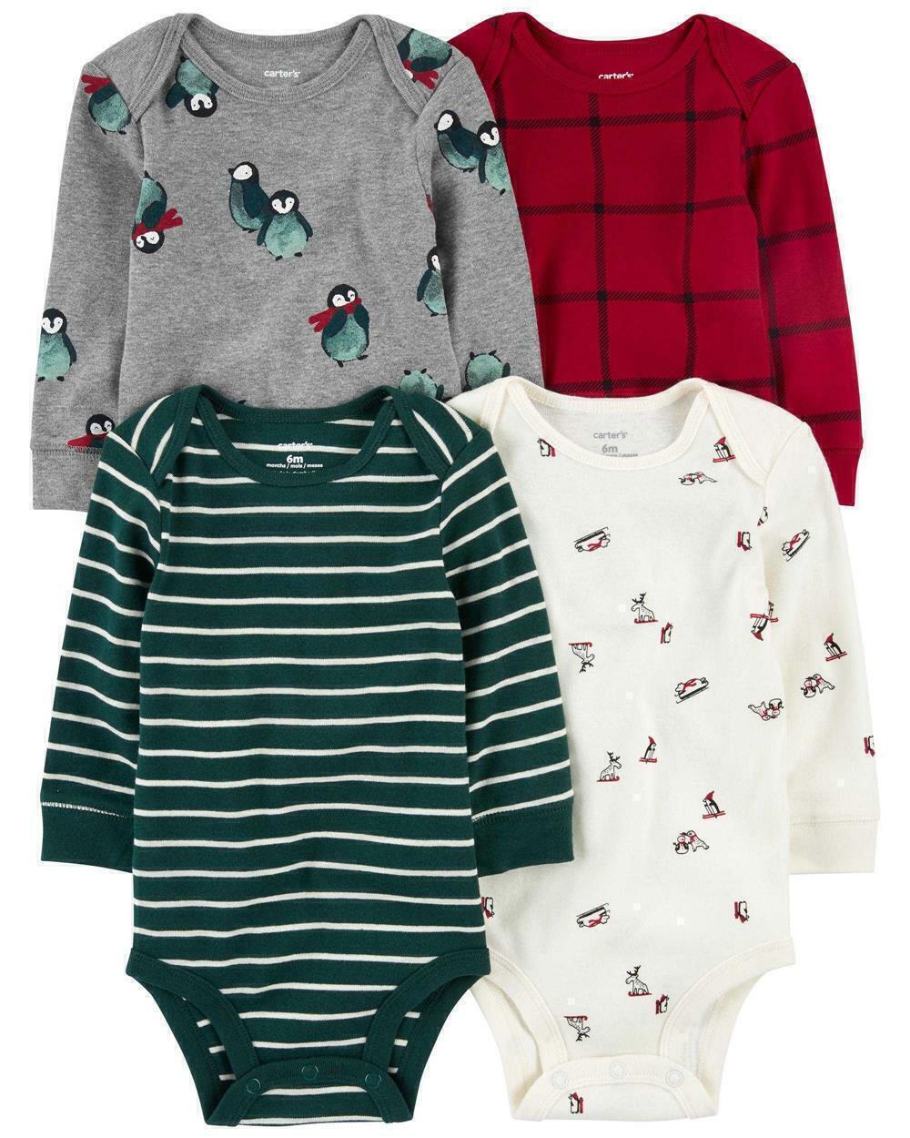 Pack 4 Bodys manga larga Pinguino Casa Mariano Bebes