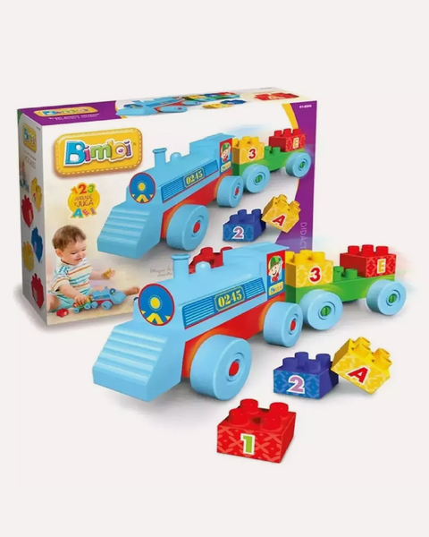 Tren Con Bloques Para Armar Bimbi