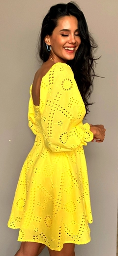 Vestido Laise Amarelo - Fullmoon