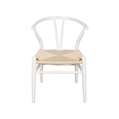 Silla Wishbone Blanca Natural - comprar online