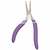 Pinza en punta redonda color violeta 13,97cm Cousin