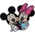 PARCHE BORDADO PARA LA ROPA DE MICKEY & MINNIE MOUSE DISNEY