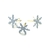 Brads Mariposa 18mm 50un Snowflakes White Creative impressions - comprar online