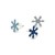 Brads Mariposa 19mm 50un Snowflakes Winter Creative impressions - comprar online