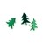 Brads Mariposa 19mm 50un Trees Metallic Green Creative Impressions - comprar online
