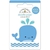 Sticker tridimensional de Ballena Wally Whale Doodlebug.