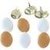Brads Mariposa 16mm 12un Brown/White Eggs Eyelet Outlet - comprar online