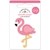 Sticker tridimensional de Pink Flamingo Doodlebug
