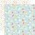 Papel bifaz Hello Baby Girl Clothesline 30,5 x 30,5 cm Carta Bella