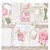 Block 10 hojas Papel bi-faz Letters & Flowers 30,5 x 30,5cm Stamperia