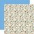 Papel bi-faz Blossom Bunch/Gray Dots On Blue 30,5 x 30,5 cm Carta Bella