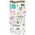 Plancha 31 stickers de carton Crafty Girl Simple Stories - comprar online