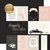 Papel bi-faz Journaling Cards W/Gold Foil 31 x 31cm Echo Park Paper