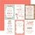 Papel bi-faz Journaling Cards, Baby Girl 30,5 x 30,5cm Echo Park