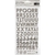 Plancha 152 Stickers de carton Alphabet Heidi Swapp Thickers - comprar online