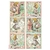 Pliego de papel de arroz A4 para Decoupage Alice in Wonderland Cards Stamperia