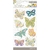 8 Stickers de Mariposas de tela 3D Antique Garden K&C Company