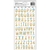Plancha de 140 Stickers Alphabet W/Gold Glitter BoBunny - comprar online