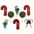 Botones decorativos Candy Striped Christmas Dress it Up - comprar online
