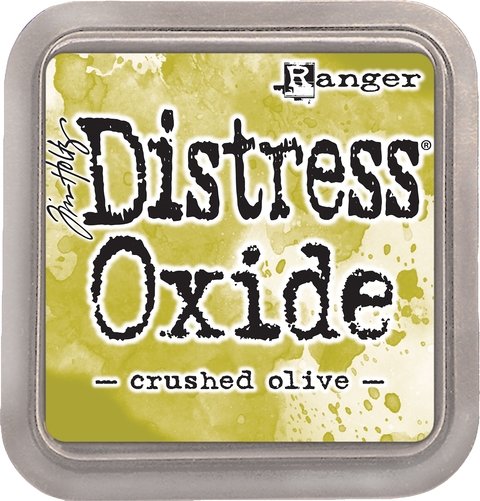 Almohadilla de Tinta Color Crushed Olive Distress Oxide Ranger