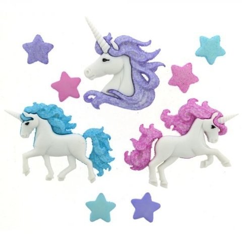 Botones decorativos Magical Unicorns Dress it Up