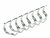 Anillos espirales metalicos Plata D6,9mm ( 1/4" ) x 4 unidades Renz