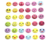 Stickers Puffy Smiling Face 65 caritas de colores en internet