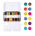 Caja de 12 colores tropicales de acuarelas Watercolor Pans Prima Marketing