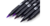 Set 6 Marcadores doble punta fina y pincel Purple Tombow en internet