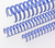 Anillos espirales metalicos Azul D19mm ( 3/4" ) x 4 unidades Renz