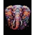 Kit Pintura Por Números Elefante Mandala - comprar online