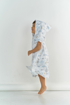 Ponchito estampado de toalla de secado rápido con capucha en internet