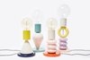 Lámpara de mesa Tótem - 4 módulos: - Rosa, lila, amarillo, menta y natural. - comprar online