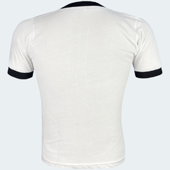 Camisa Retrô Palestina Branca em Gola V + Brinde Exclusivo na internet