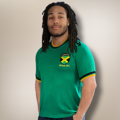 Camisa Retrô Jamaica Verde "Reggae Boys" + Brinde Exclusivo - comprar online