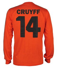 Camisa Retrô Holanda Cruyff Manga Longa + Brinde Exclusivo - Autêntica Retrô 