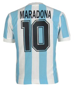Imagem do Camisa Argentina Retrô 1986 Home Maradona + Brinde Exclusivo