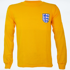 Camisa Retrô Inglaterra Goleiro Banks 1966 Manga longa + Brinde Exclusivo